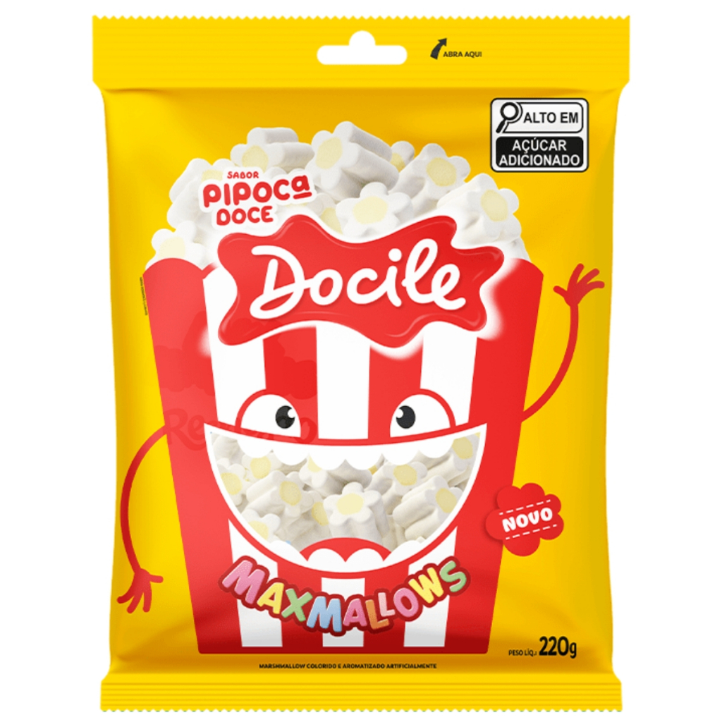 Marshmallow Pipoca Doce 220g Docile em Oferta na Shopee