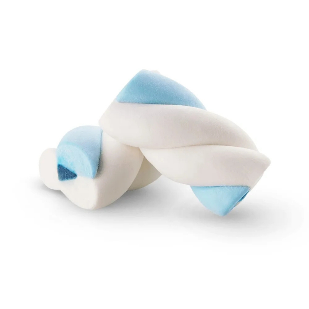 Marshmallow Twist Recheado Azul&Branco 220g Docile