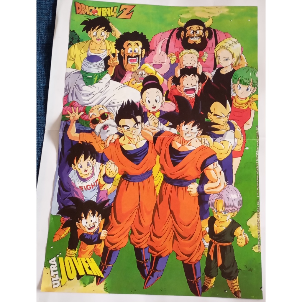 ( Leia ) Pôster Da Revista Ultra Jovem Nº 8 Dragon Ball Z