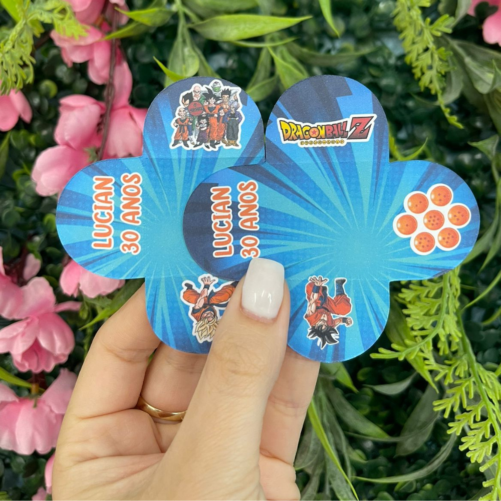 Forminha para Doces DRAGONBALL Z- Forminhas para Docinhos Personalizadas DragonBall Z