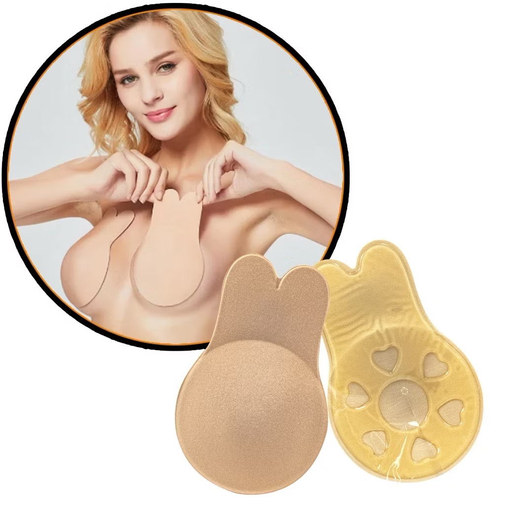 Kit pares Sutiã Adesivo Silicone Up Haiz Levanta Seio Transparente Coelho tapa seio em Oferta na Shopee