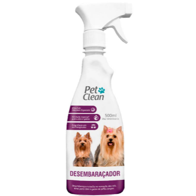 Desembaraçador de Pelos PetClean 500ml Cães Cachorros Gato Pet