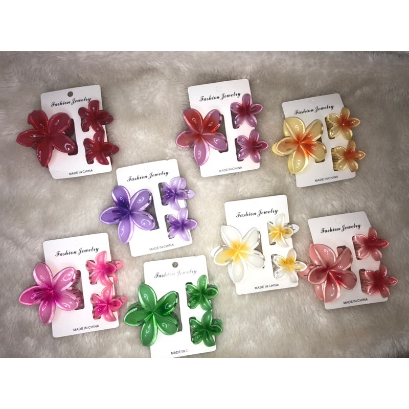 KIT Com 30 Presilha Piranha Flor De Cabelo em Acrilico Prendedor Blogueira Verão Aestheric Grampo Summer Praiana em Oferta na Shopee