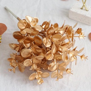 Flor Artificial Eucalipto Árvore  Natal Decoração Vaso Presente Dourado Planta Folhagem Jardim-A-525 em Oferta na Shopee
