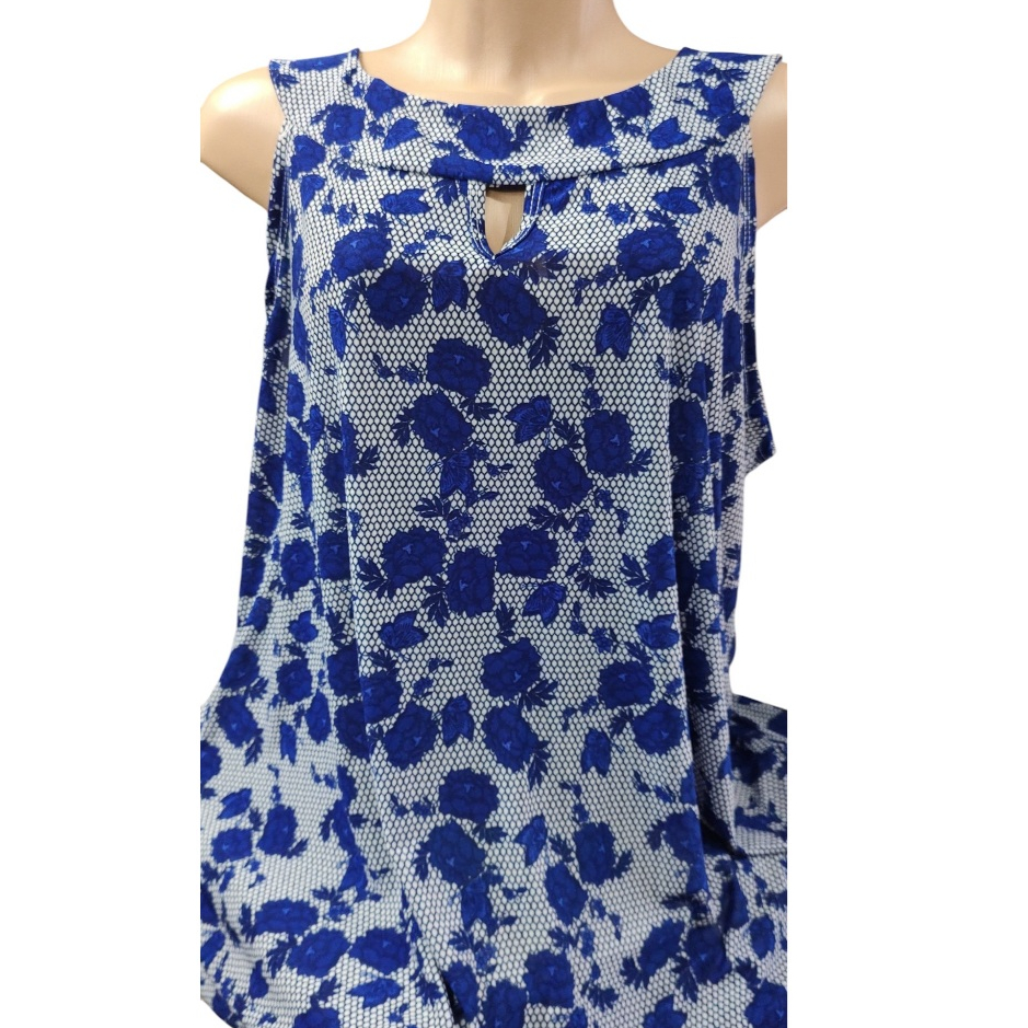 Regata feminina liganete blusa de alça larga malha fria estampada e confortável