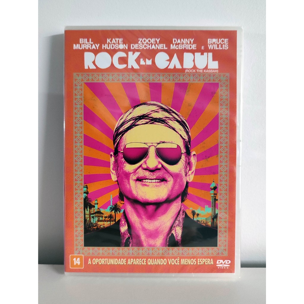 DVD Rock em Cabul - Bill Murray - Bruce Willis - Kate Hudson - Zooey Deschanel - Lacrado