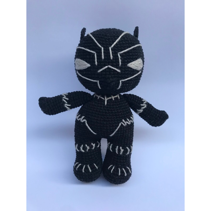 Amigurumi Pantera Negra, boneco em crochê