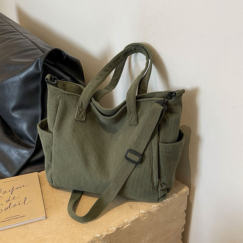 Bolsa De Moda Simples Ombro De Veludo  Grande capacidade (E-2)