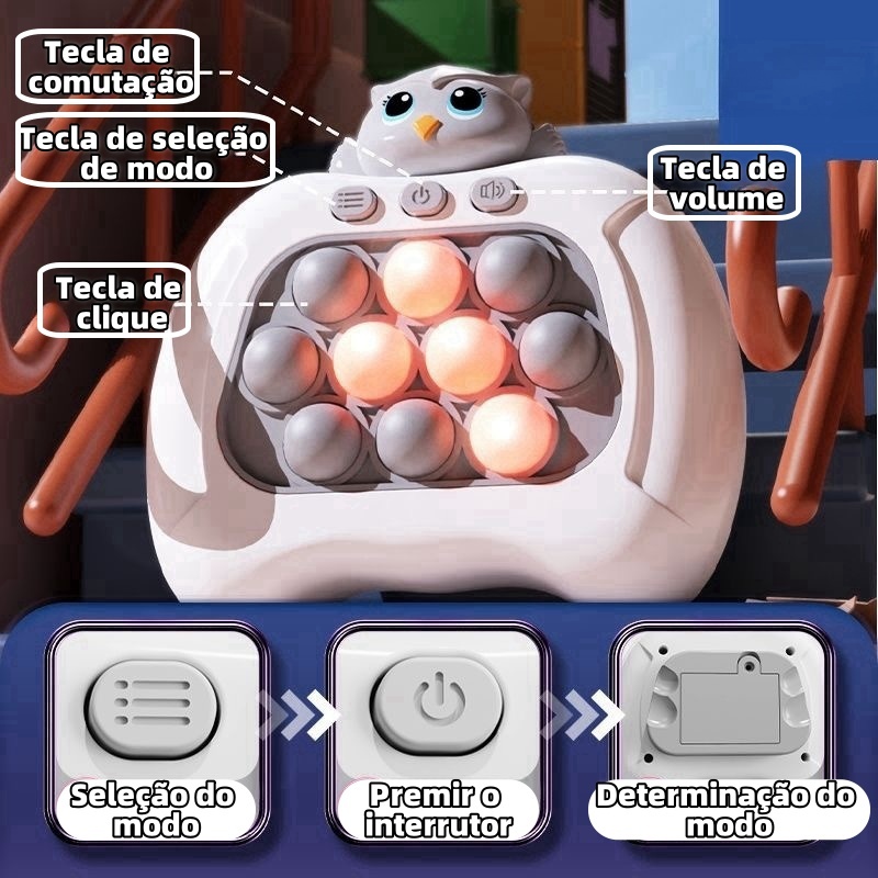 Push Pop It Pop Bubble Máquina Sensorial Máquina Marmota Brinquedos Para Aliviar o Stress em Oferta na Shopee