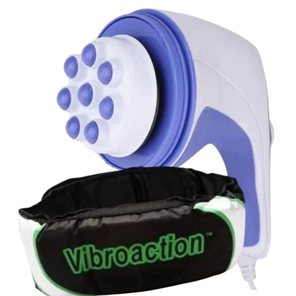 Kit Aparelho Massageador Orbital E Vibroaction Drenagem Gordura Localizada Tratamento Corporal