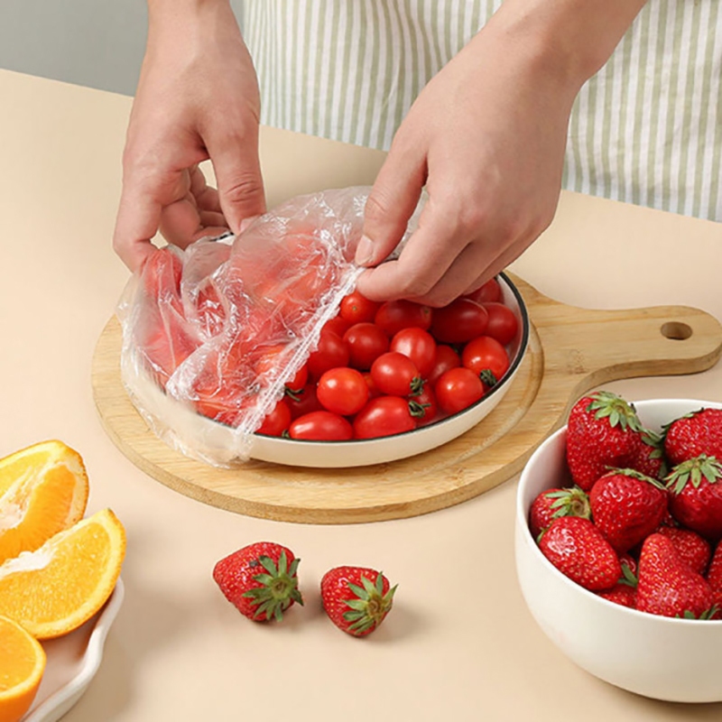 Tampa De Plástico Descartável Para Alimento em Oferta na Shopee