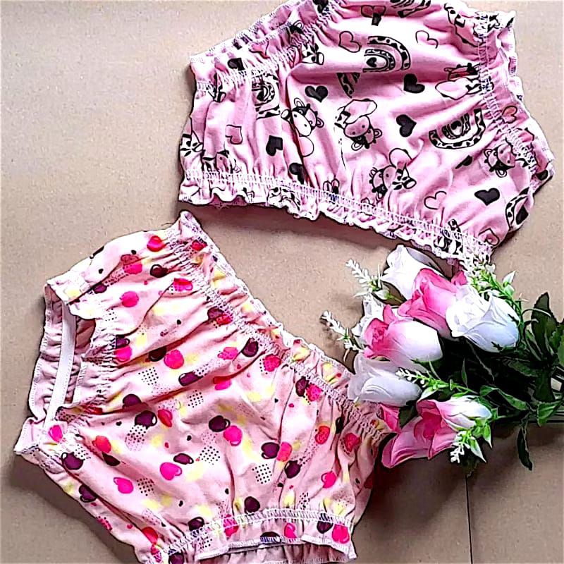 15 Calcinhas Infantil Criança Baby Frufru Estampadas Maior Cobertura