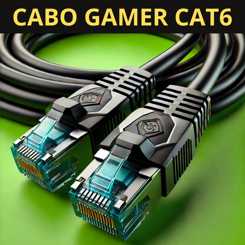 Cabo De Rede Gamer 10 Metros Preto Cat6 Furukawa