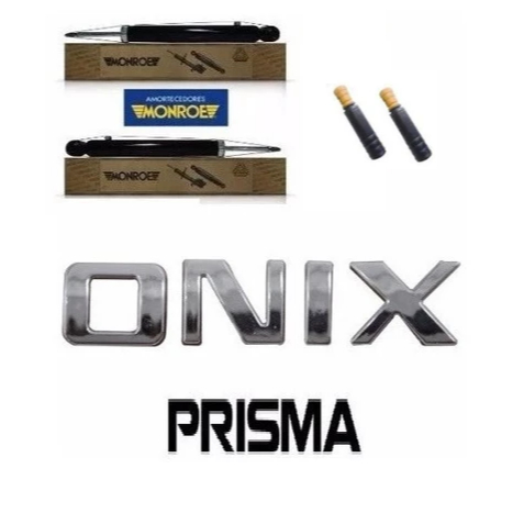 Par Amortecedor Traseiro Onix Novo Prisma - Monroe Original + Kit batente em Oferta na Shopee