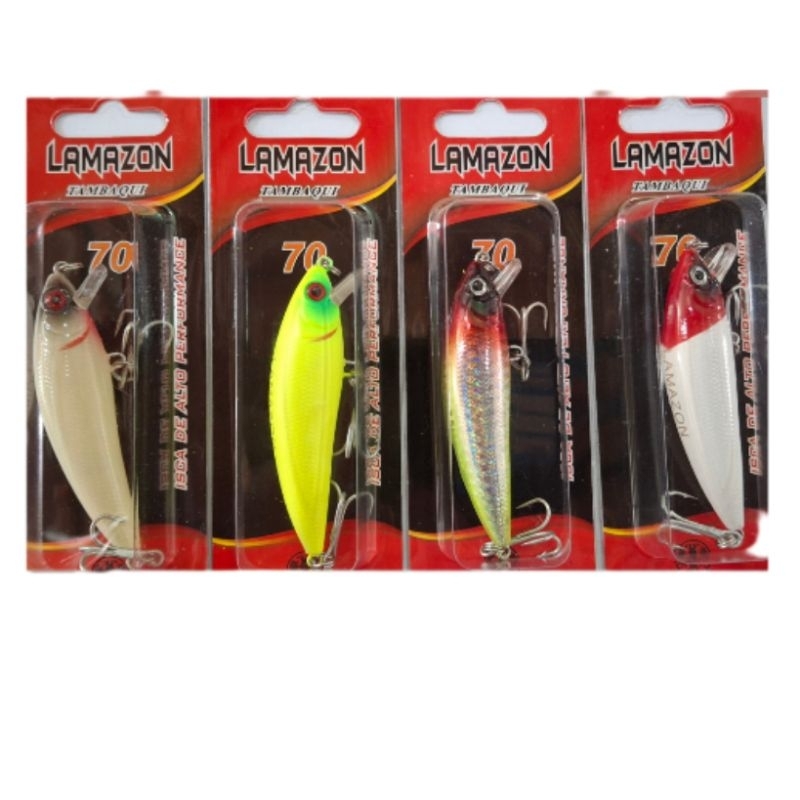 (REPOSIÇÃO 77) ISCA TAMBAQUI (MODELO INNA) MEIA ÁGUA LAMAZON 70 MODELO 2025 UNIDADE em Oferta na Shopee