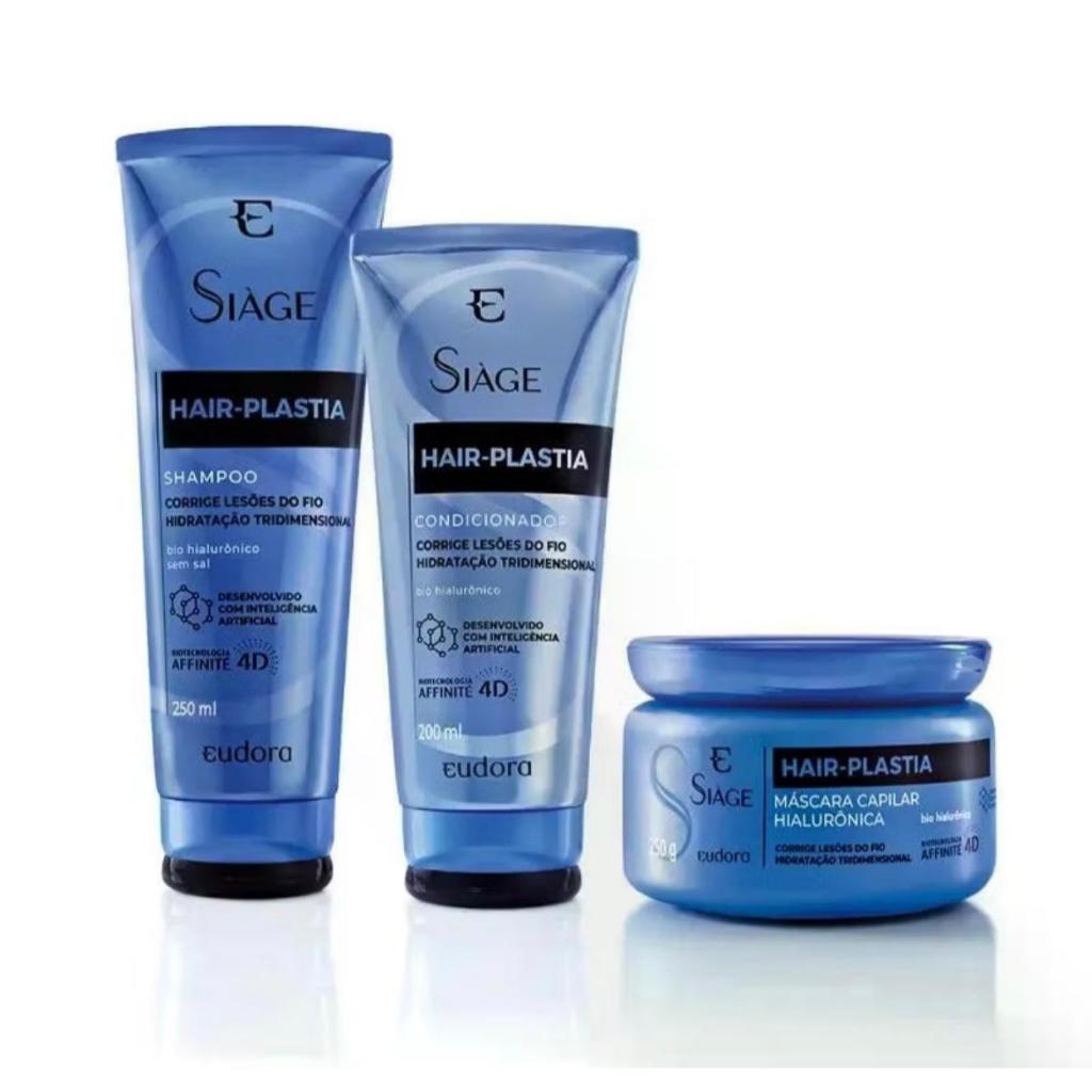 Siàge Hair Plastia Shampoo + Máscara + Condicionador em Oferta na Shopee