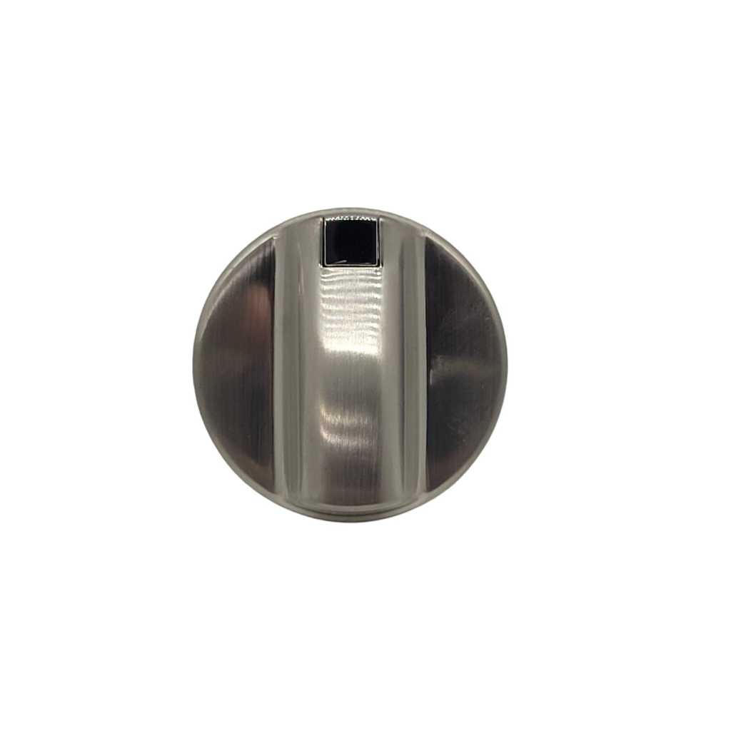 Botão Manípulo Cooktop Mabe Prata Haste 1,6cm 223C6055G002 FNN712101