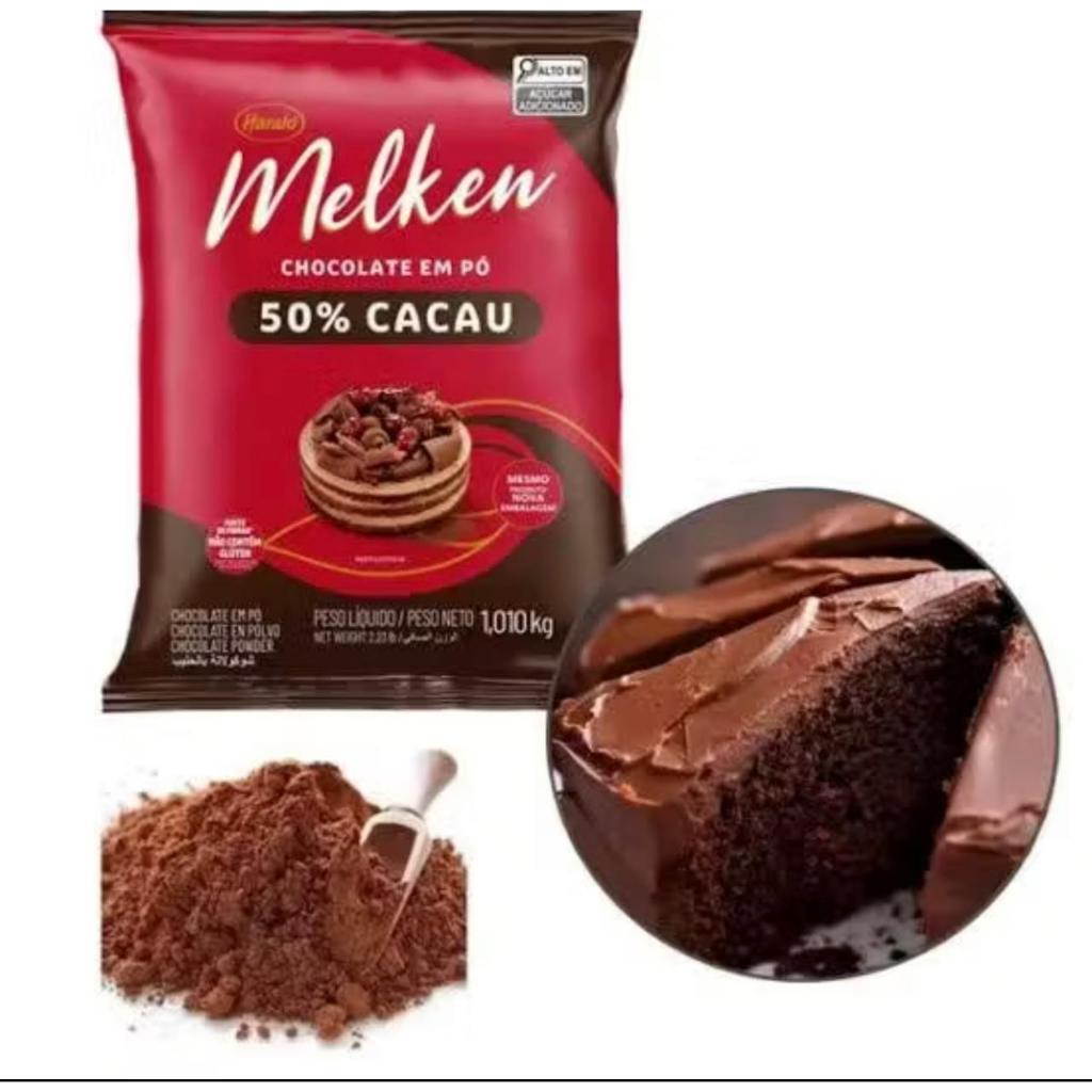 Harald Melken Chocolate em Pó 50% 1,010 Kg em Oferta na Shopee