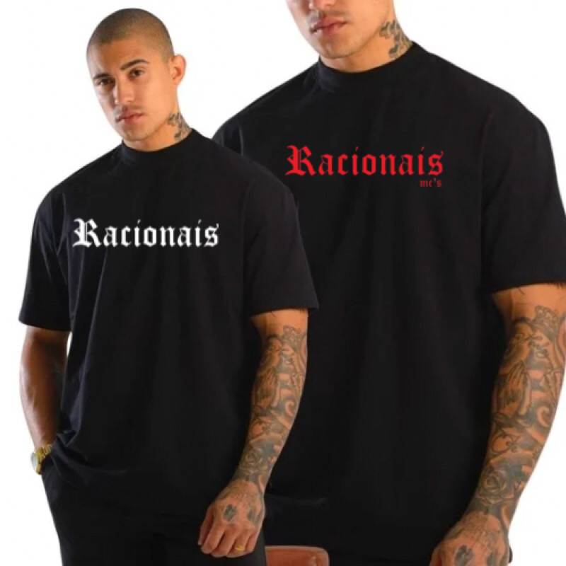 Camiseta camisa Racionais mcs T-shirt hip hop blusa streetwaer