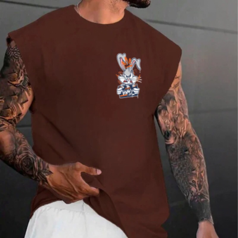 Camiseta camisa Regata oversized masculina Streetwear blusa Premium camisa 100% Algodão