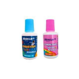 Corretivo Líquido 18ml - Mercur / Papelaria / Material Escolar / Errorex em Oferta na Shopee