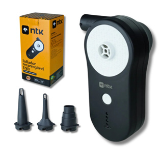 Bomba de Ar Elétrica Inflador para Encher Recarregável USB Portátil Compacto NTK em Oferta na Shopee