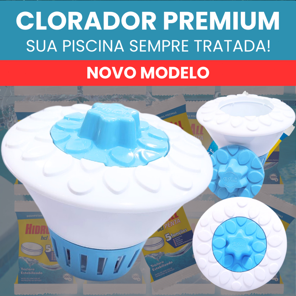 Clorador Flutuante Piscina Limpeza Boia Cloro Pastilha Clorador para Piscinas Prático e Eficiente em Oferta na Shopee
