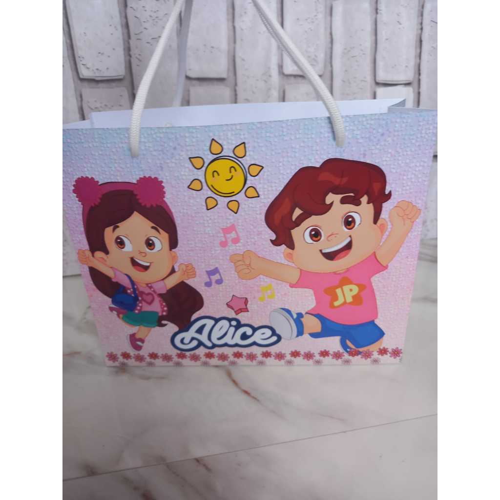 Sacolinhas Personalizadas  Maria Clara e JP Candy   G 10 UN Personalizados Lembrancinhas Festa Infantil Aniversário