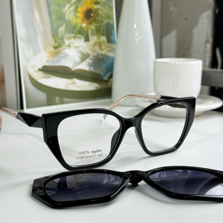 Armação para óculos de grau Feminino Clipon 2 Em 1 Modelo novo Moda 7708 em Oferta na Shopee