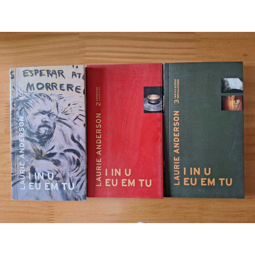 Livros - I IN U EU EM TU: 3 instalações - Laurie Anderson (usado)