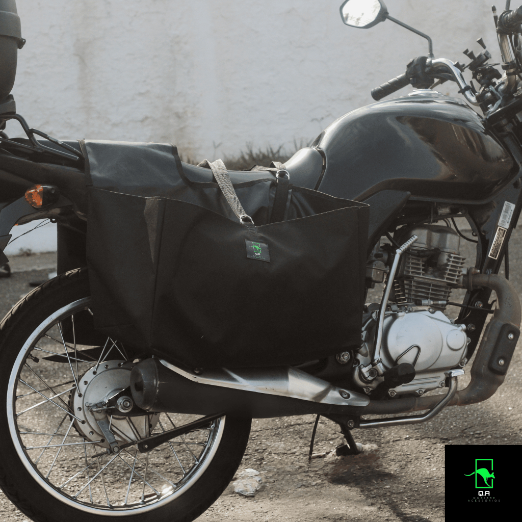 Alforjes de Moto (NYLON 600) - Resistência, Estilo e Praticidade - (100L). em Oferta na Shopee