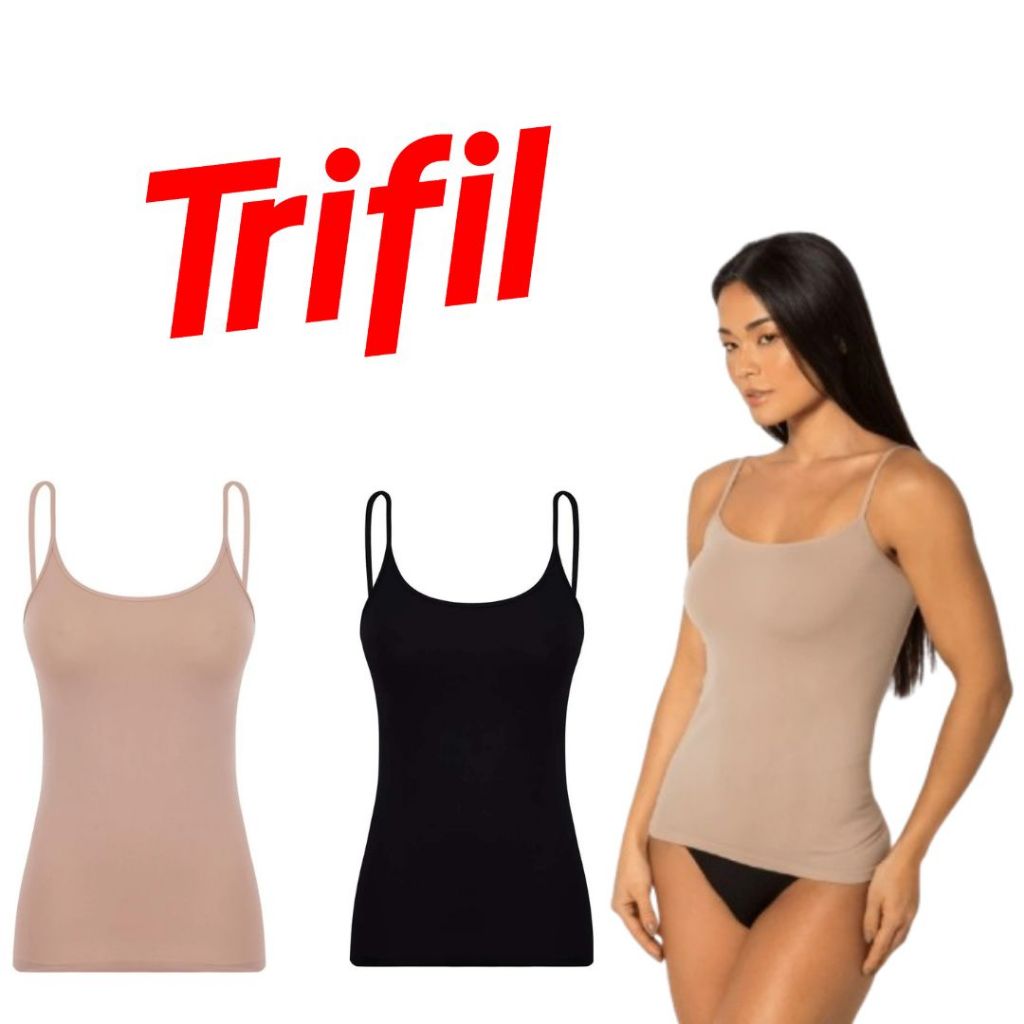 Camisete Feminina Trifil 4151 Alças Finas Sem Costura Poliamida Toque Macio