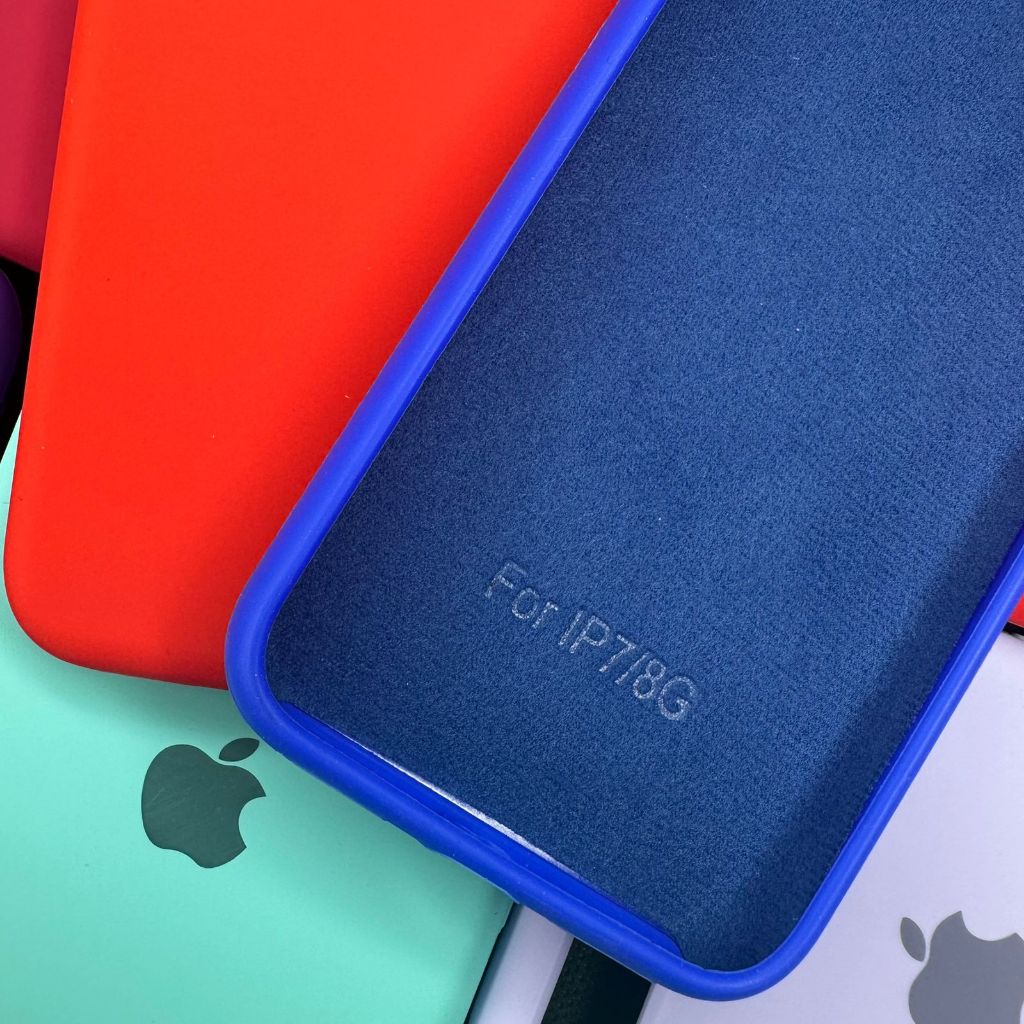 Kit capa + pelicula de vidro 3D Para Iphone 7/8 Ou apenas capinha silicone Aveludado
