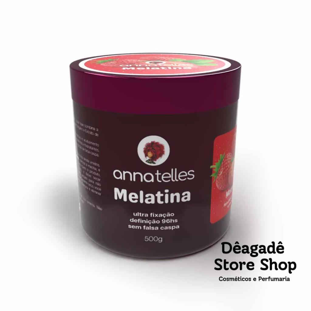Melatina Hair 500g – Anna Telles Modelador Capilar Gelatina