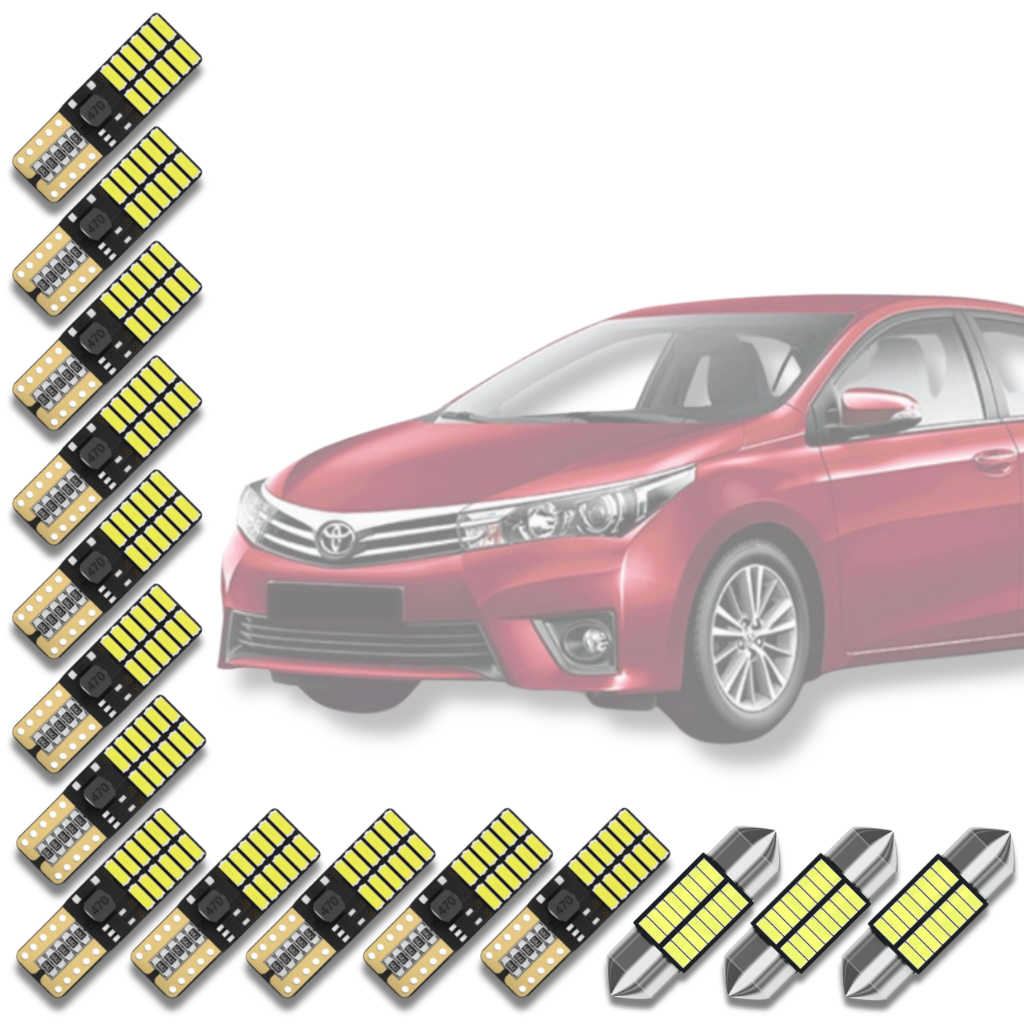 N1° em Kit Lâmpadas Super Led Interno Toyota Corolla 2014 2015 2016 2017 2018 *Envio 24h*