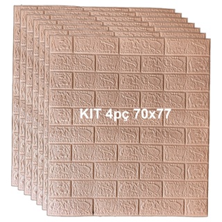 Kit 4pç Painel Adesivo 3d Alto Relevo E 70x77cm de Espuma em Oferta na Shopee