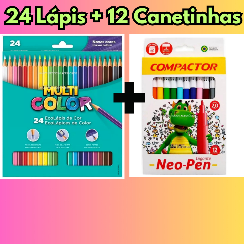 Compactor Color 24 Cores: Onde Comprar | BuscaProdutos