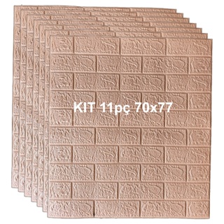 Kit 11pç Painel Adesivo 3d Alto Relevo 77x70cm de Espuma em Oferta na Shopee