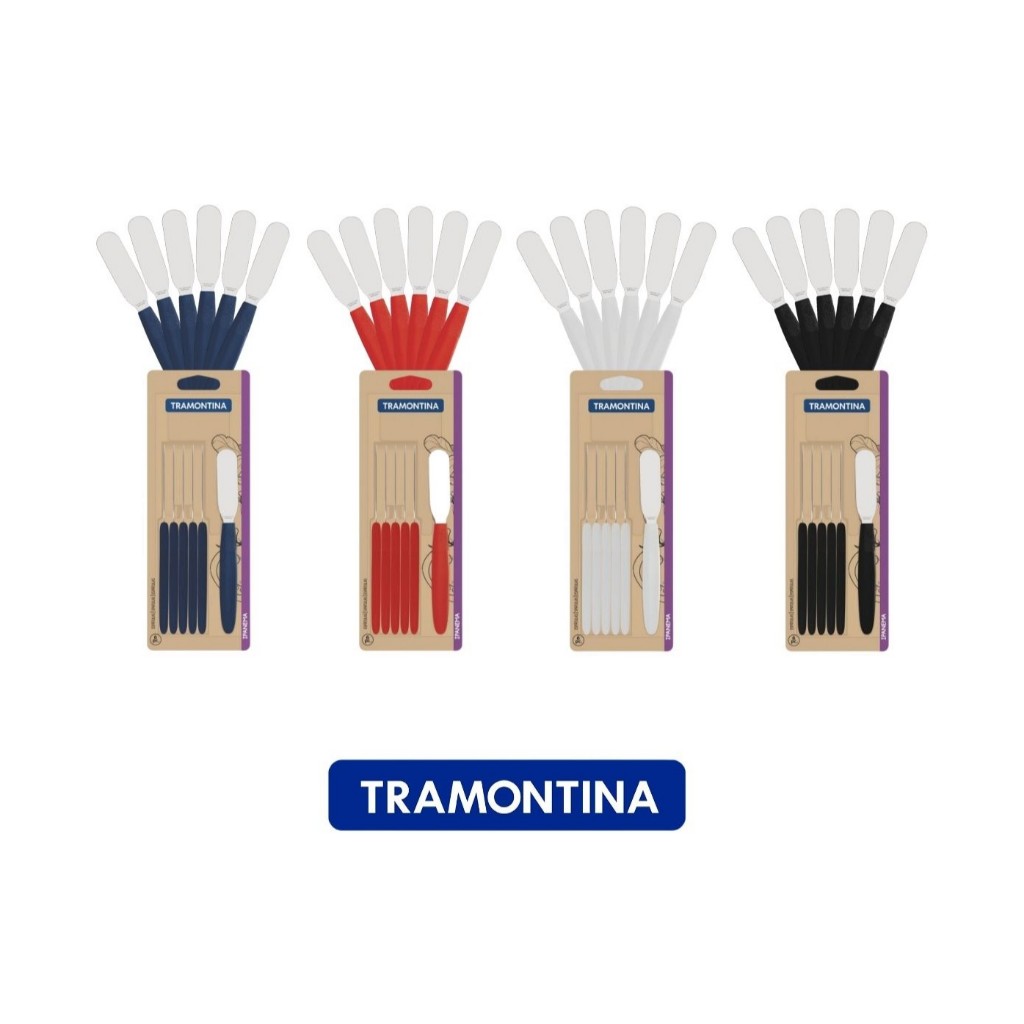 Espátulas Manteiga Tramontina Ipanema 6 Peças Inox