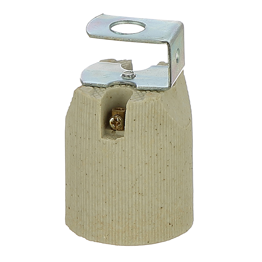 Soquete de porcelana Liso com Suporte Montado em Oferta na Shopee