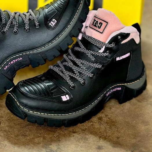 Bota Feminina preta com nud do 39 ao 34 antiaderente em Oferta na Shopee
