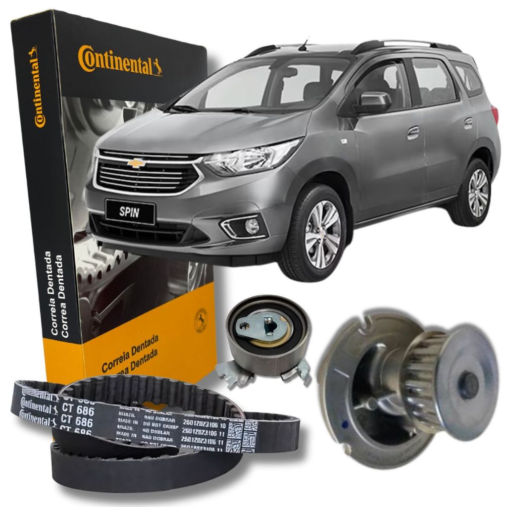 Kit Correia Dentada Tensor e Bomba D'Agua - GM Spin 1.8 8V em Oferta na Shopee