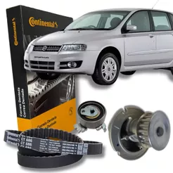 Kit Correia Dentada Tensor e Bomba D'Agua - Fiat Stilo 1.8 8V