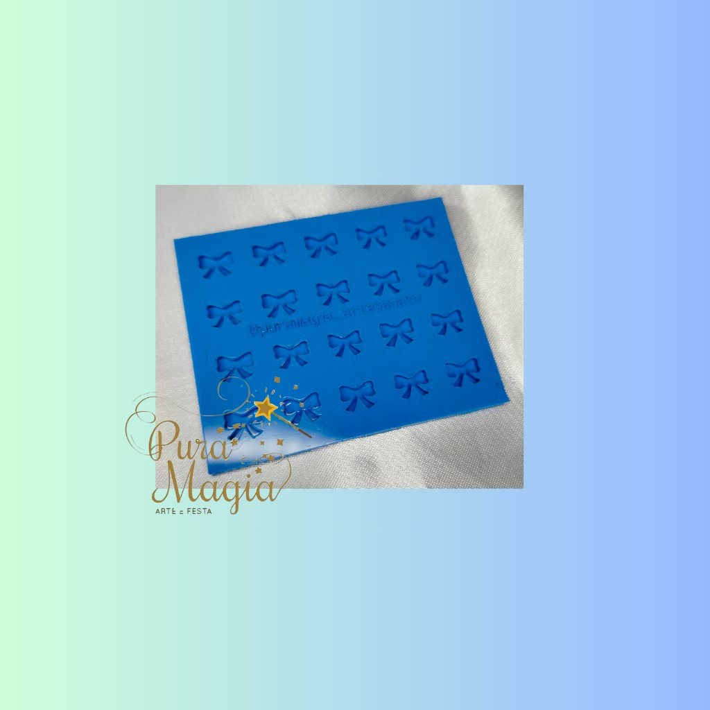 Molde de Silicone Mini Aplique Laço com 20 Cavidades (2mm) para Tampa de Caneta em Oferta na Shopee