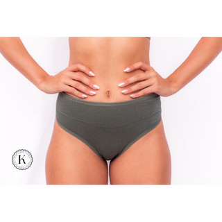 Kit 5 calcinhas Pala Dupla Segura Barriga Conforto Algodão Premium em Oferta na Shopee