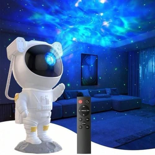 Luminária Astronauta Led Projetor Galáxia Astronauta C/ Bluetooth