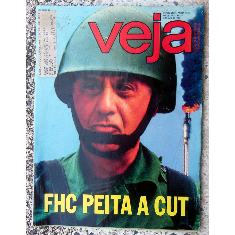 Revista Veja Nº 1394  FHC peita a CUT Winston Churchill - 31 Maio 1995 LER DESCRIÇÃO