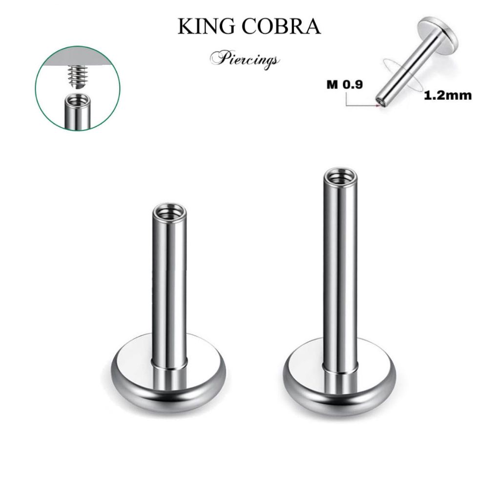 Haste Para Labret Aço Cirúrgico | Helix, Tragus, Conch, Nariz, Boca-Medusa KA001