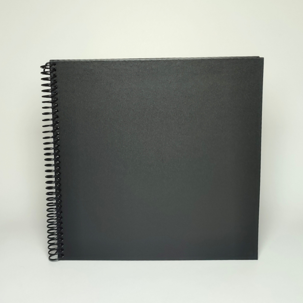 Álbum - Scrapbook - 21 cm x 21 cm - Qtd Folhas a Escolher - Básico Preto - Capa Dura - Papel de 180g - Caderno em Oferta na Shopee