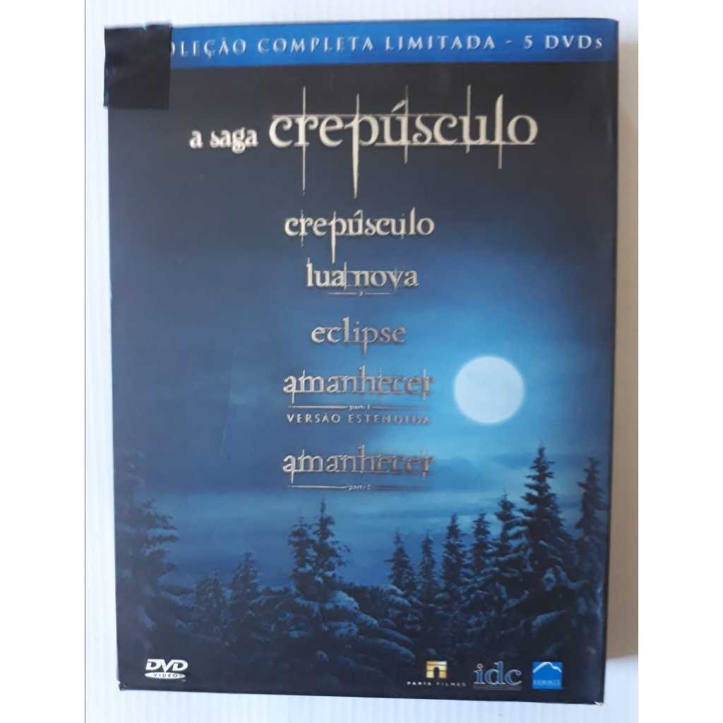 Dvd A Saga Crepúsculo - A Coleção Completa - 5 Discos - Original Usado - Leia o Anúncio